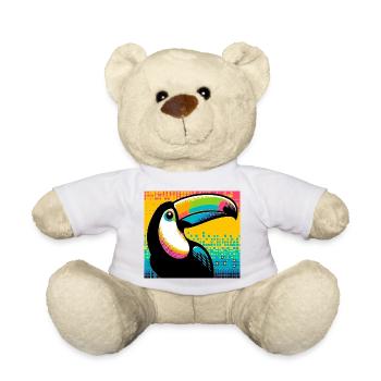 toucan - Teddy Bear - white - Front