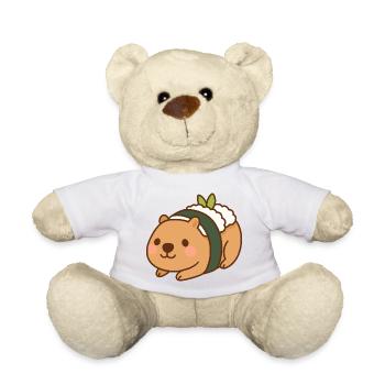 Capybara Sushi – mignon et délicieux 🍣🦫 - Nounours - blanc - Devant