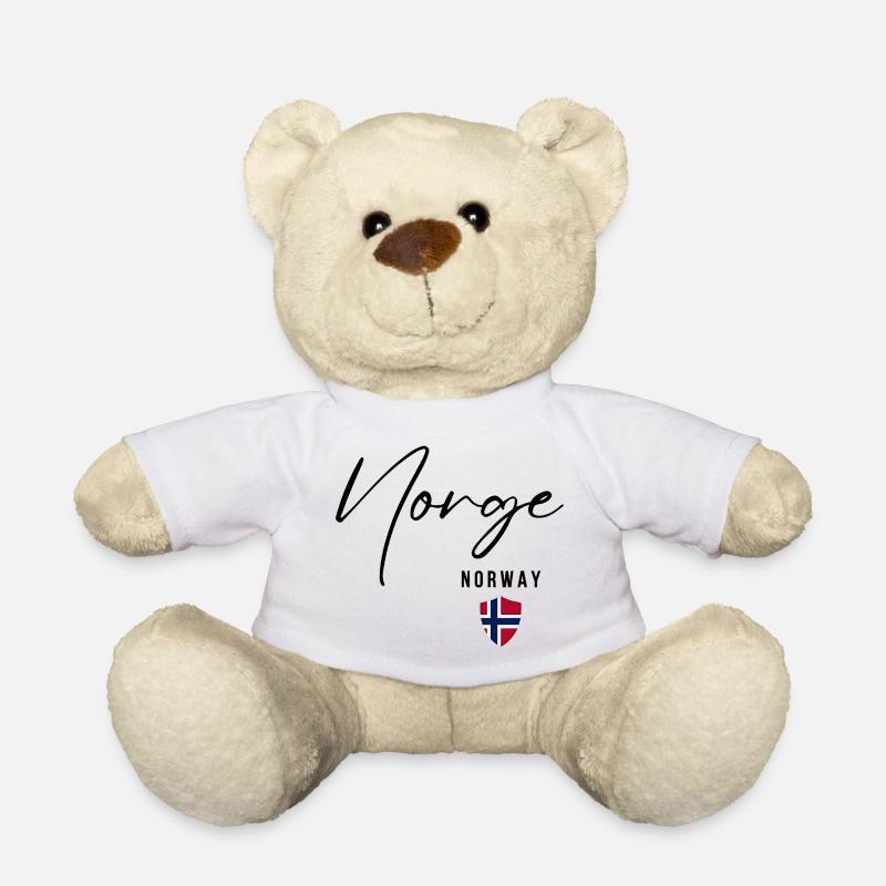 Elegantes Design Norwegen, ich liebe Norwegen - Teddy - Weiß