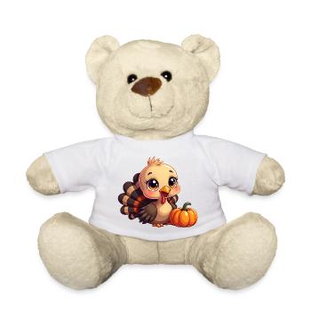 Thanksgiving Truthahn Baby - Teddy - Weiß - Vorne