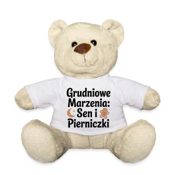 Dezemberträume: Schlaf und Lebkuchen - Teddy - Weiß - Vorne
