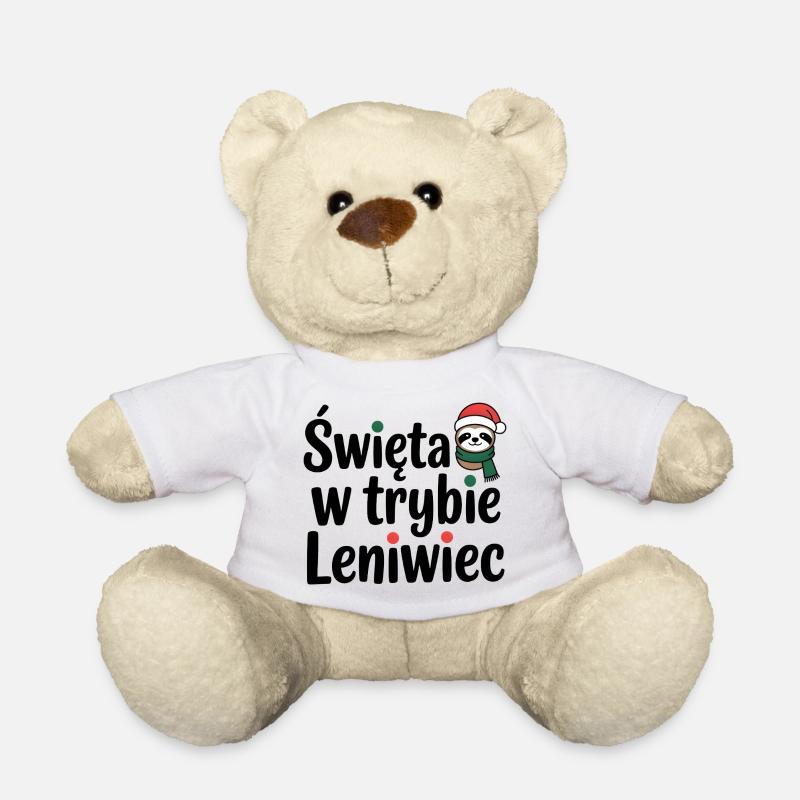 Christmas in sloth mode - Teddy Bear - white
