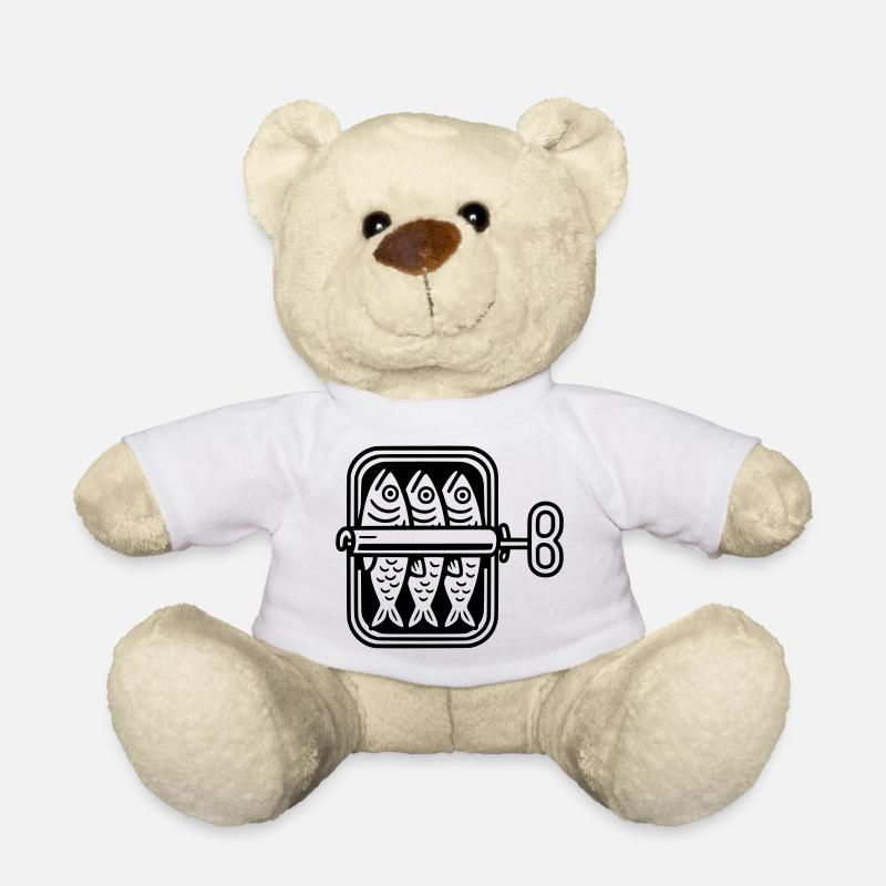 sardinen dose - Teddy - Weiß
