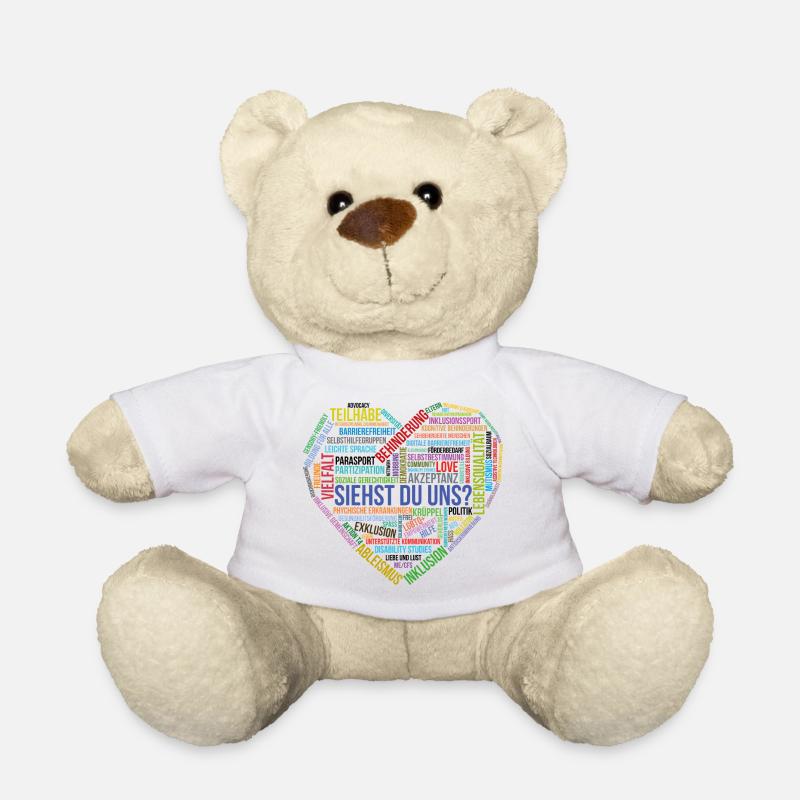 Do you see us Diversity Heart - Teddy Bear - white