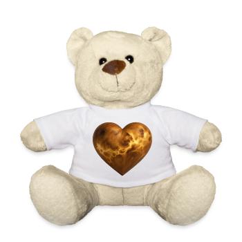 VENUS LOVER - peace & love - Nounours - blanc - Devant