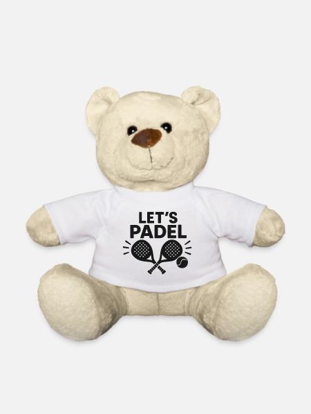 Let's Padel – Padelsport Motiv Sport - Teddy - Weiß