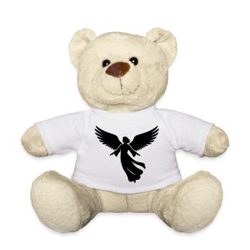 Engel-engelsfluegel-silhouette-einfach-2 - Teddy - Weiß - Vorne