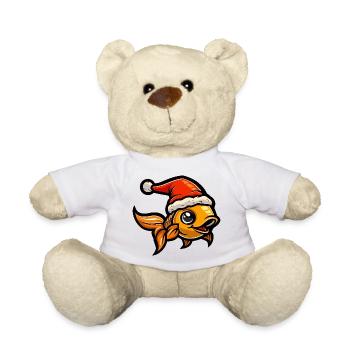 Goldfische Weihnachten - Teddy - Weiß - Vorne