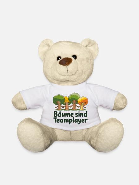 Bäume Sind Teamplayer Hand in Hand Naturfreunde - Teddy - Weiß