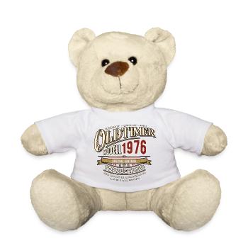 Oldtimer Modell 1976 | Geburtstag Geschenk - Teddy - Weiß - Vorne
