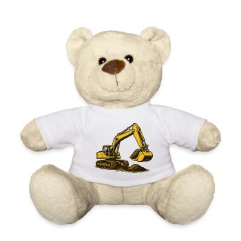 Bagger im Staub - Teddy - Weiß - Vorne