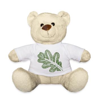 Oak leaf - Teddy Bear - white - Front