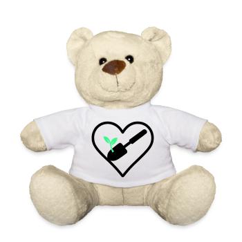 Gardening Heart – Grüne Leidenschaft - Teddy - Weiß - Vorne