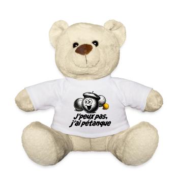 Ich kann nicht. Ich habe Petanque. - Teddy - Weiß - Vorne