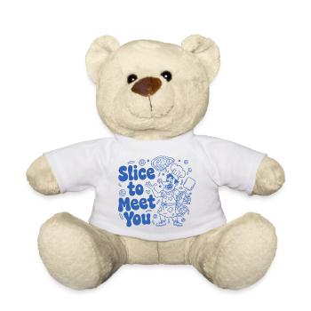 Slice to Meet You – Pizza Chef - Nounours - blanc - Devant