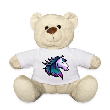 Indigo-Geist-Pferd-Illustration - Teddy - Weiß - Vorne