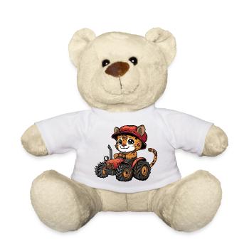 Leopard Traktor Farmer - Teddy - Weiß - Vorne