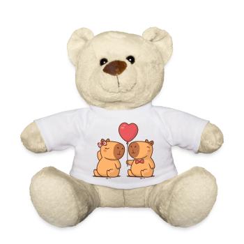 Capybara-Paar - Teddy - Weiß - Vorne