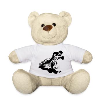 Motocross - Teddy Bear - white - Front