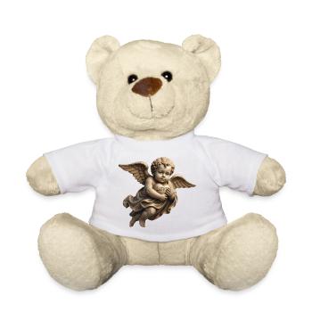 CUPID CHERUB #1 - peace & love - Teddy Bear - white - Front
