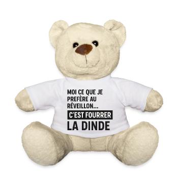 Réveillon Fourrer la Dinde - Nounours - blanc - Devant