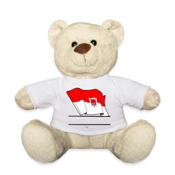 Espace de noms du drapeau du Vorarlberg - Nounours - blanc - Devant