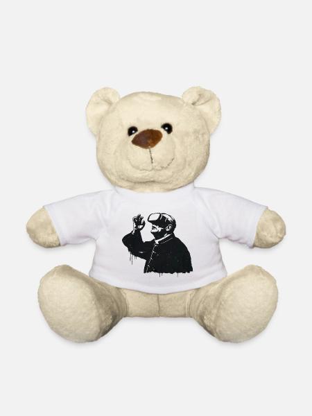 Priester mit VR Brille – Glaube trifft Zukunft - Teddy - Weiß