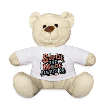 Super Dad Modus Immer Aktiv - Teddy - Weiß - Vorne