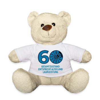 HU February 2026 - 60 Years - Birthday Gift - Teddy Bear - white - Front
