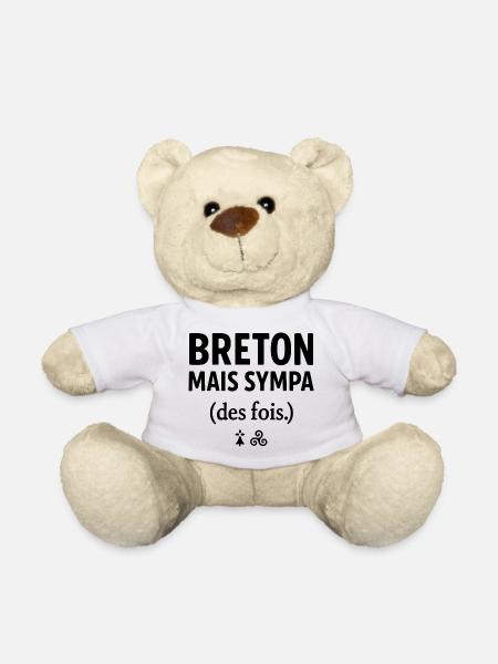 Brittany, lustig – Bretonisch, aber manchmal nett – - Teddy - Weiß
