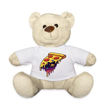 Cosmic pizza slice - Teddy Bear - white - Front
