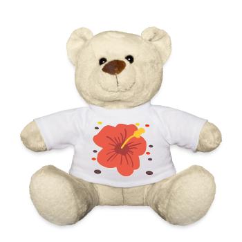 Hibiscus - Teddy Bear - white - Front