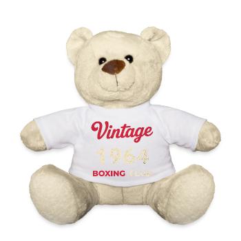 Vintage 1964 – Boxing Club Retro Geburtsjahr - Teddy - Weiß - Vorne