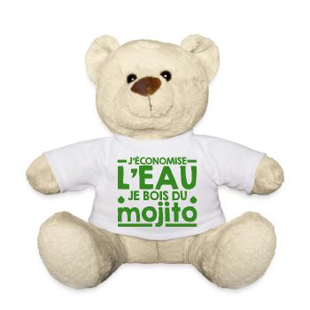 Mojito Humor-Phrase Mojito-Cocktail - Teddy - Weiß - Vorne