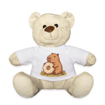 Capybara avec motif animal naturel calme - Nounours - blanc - Devant