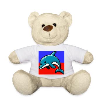 dauphin - Nounours - blanc - Devant