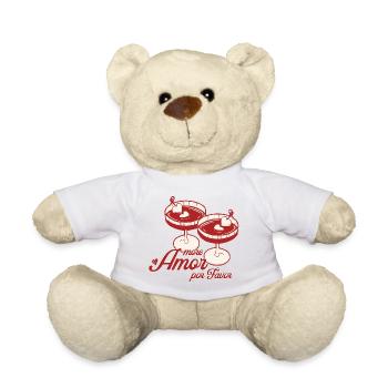 Heart Martini Design - Teddy Bear - white - Front