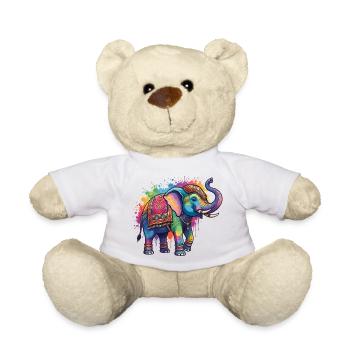 Holi Festival Of Colors Happy Holi Indian Holiday - Teddy Bear - white - Front