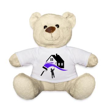 Peintre - Nounours - blanc - Devant