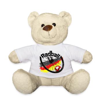 Radball, Radballer, Hallenradsport - Teddy - Weiß - Vorne