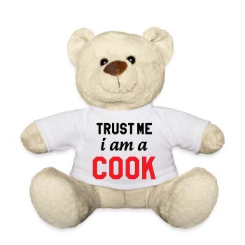 Trust Me I Am A Cook : Design Humour Chef - Nounours - blanc - Devant