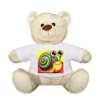 Schnecke - Teddy - Weiß - Vorne