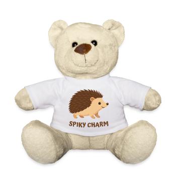 Cute Spiny Hedgehog - Teddy Bear - white - Front