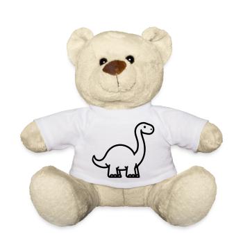 Brontosaurus - Teddy Bear - white - Front