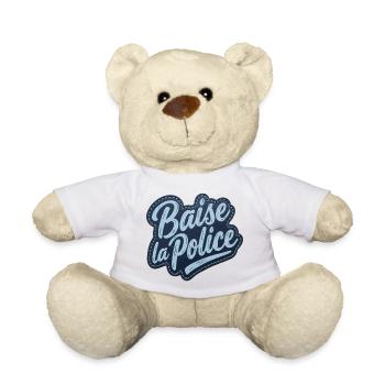 Baise la Police »Patch« Patch | ACAB - Nounours - blanc - Devant