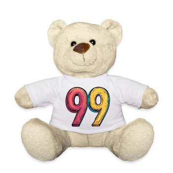99 Nombre Coloré - Nounours - blanc - Devant