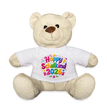 Un élève heureux en 2026 - Nounours - blanc - Devant