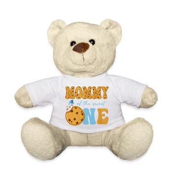 Anniversaire de la maman de la douce Biscuits et Lait - Nounours - blanc - Devant
