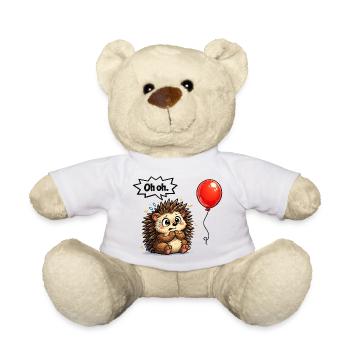 Süßer Igel Geschenk Idee mit Humor - Teddy - Weiß - Vorne
