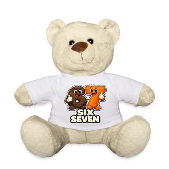 67 Six Seven Meme Monkey Tendance virale - Nounours - blanc - Devant